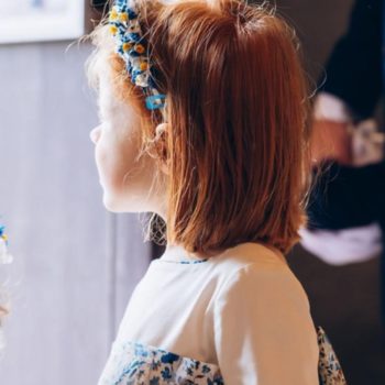 Couronne de fleurs séchées pour cheveux