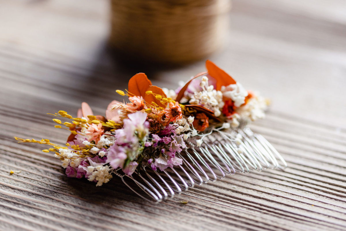 Mariage_accessoire Peigne fleuri